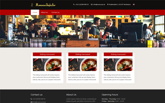 طراحی وب سایت رستوران مامونیا